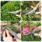 2 Pieces Premium garden shears, meperez pruning scissors gardening tools, pruners for flower, bushes, rose and fruit tree, use for florist, yard and orchard the plant clippers, sharp white steel anvil snips, 2